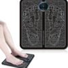 Rechargeable Electric EMS Foot Massager 8 Modes 19 Intensity Folding Portable Electric Massager Mat,Electric foot massage