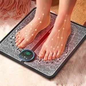 Rechargeable Electric EMS Foot Massager 8 Modes 19 Intensity Folding Portable Electric Massager Mat,Electric foot massage