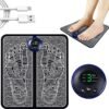 Rechargeable Electric EMS Foot Massager 8 Modes 19 Intensity Folding Portable Electric Massager Mat,Electric foot massage