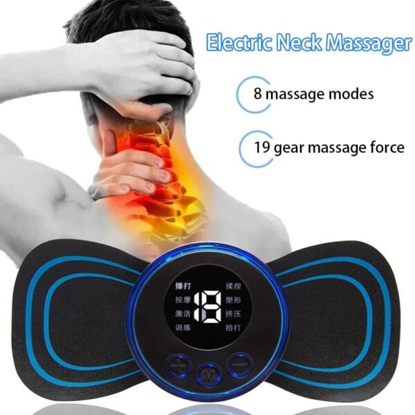 Tens Units EMS Mini Massager,Muscle Stimulator Full Body Relaxation Machine Rechargeable Device for Legs Back Neck Pain Relief Electromagnetic Therapy For Unisex