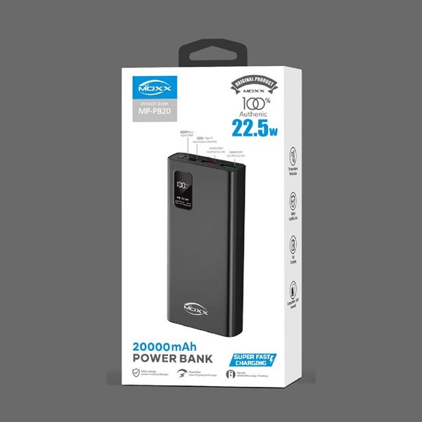 MOXX 22.5W Fast Charging 20000 Power Bank (MP-PB20)