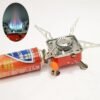 Foldable Mini Outdoor Camping Gas Stove for Compact Travel Gas Burner with gas can
