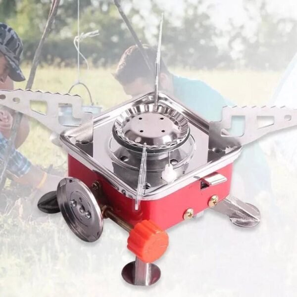 Foldable Mini Outdoor Camping Gas Stove for Compact Travel Gas Burner with gas can
